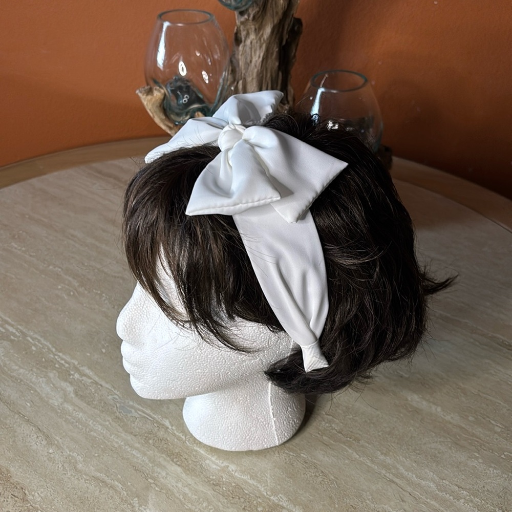 White Bow Headband